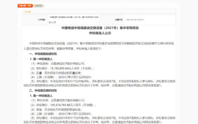 Maipu Wins the Largest Share of China Telecom’s Procurement